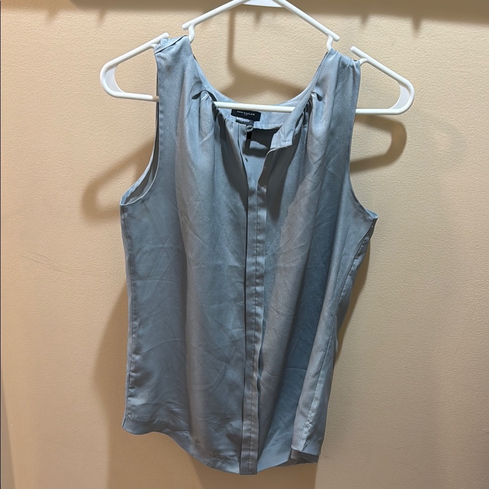 Women's Slate Blue Sleeveless Top
